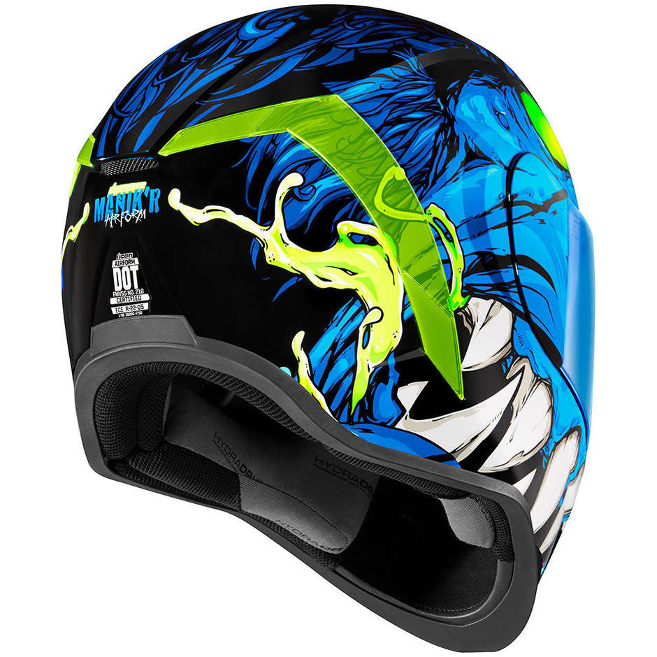 Integral Motorcycle Helmet Icon AIRFORM MANIK´R Blue