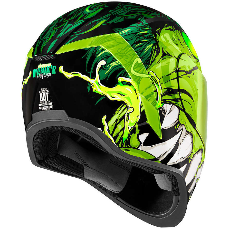 Integral Motorcycle Helmet Icon AIRFORM MANIK´R Green