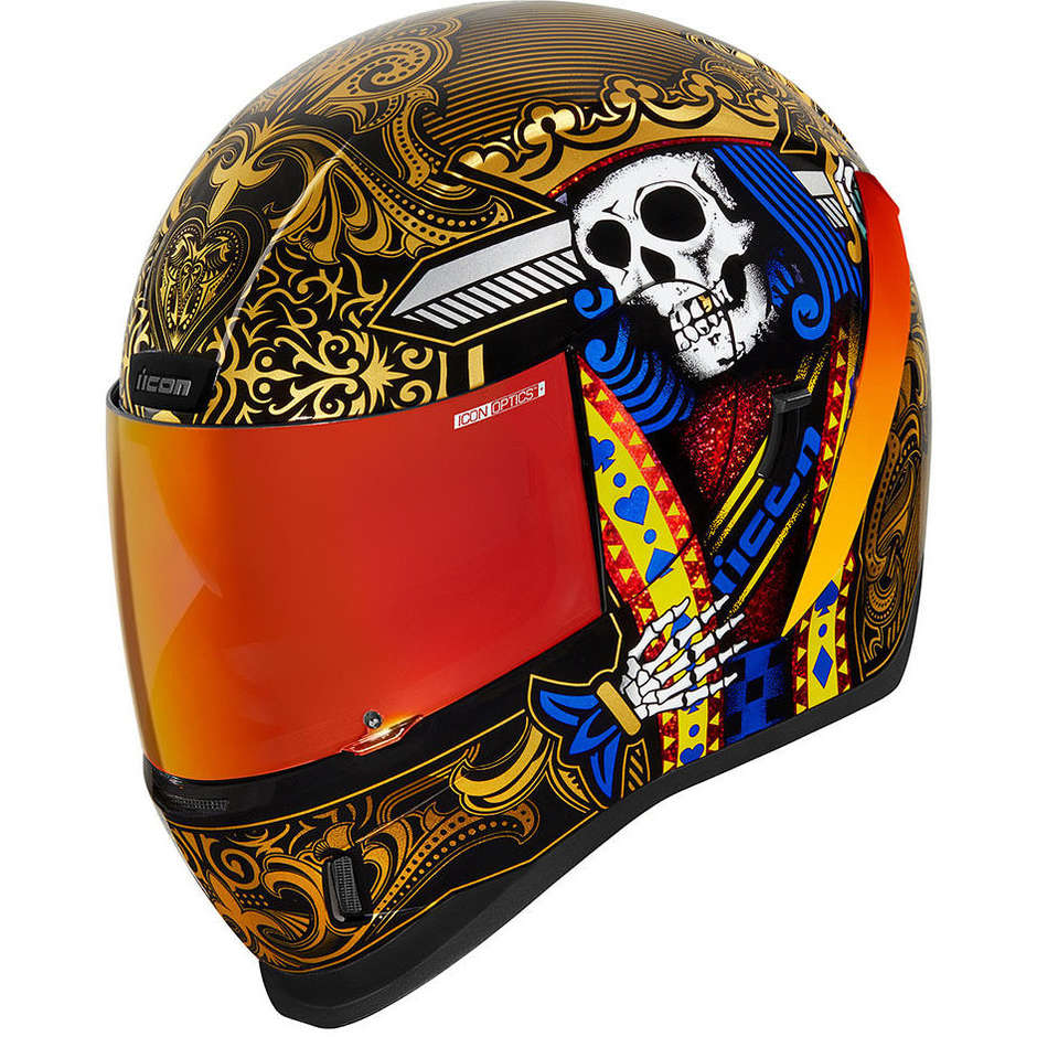 Integral Motorcycle Helmet Icon AIRFORM Suicide King