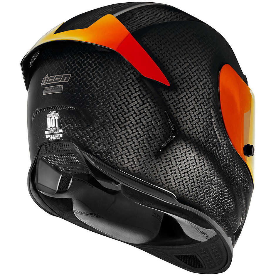 Integral Motorcycle Helmet Icon AIRFRAME PRO CARBON Red