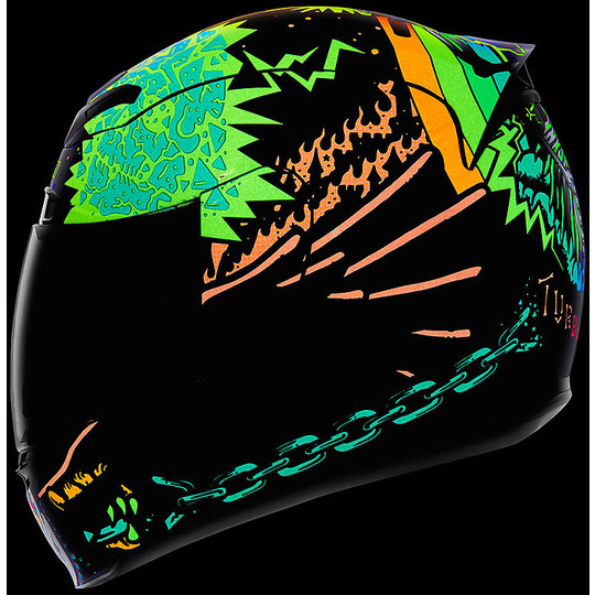 Integral Motorcycle Helmet Icon AIRMADA TL Black