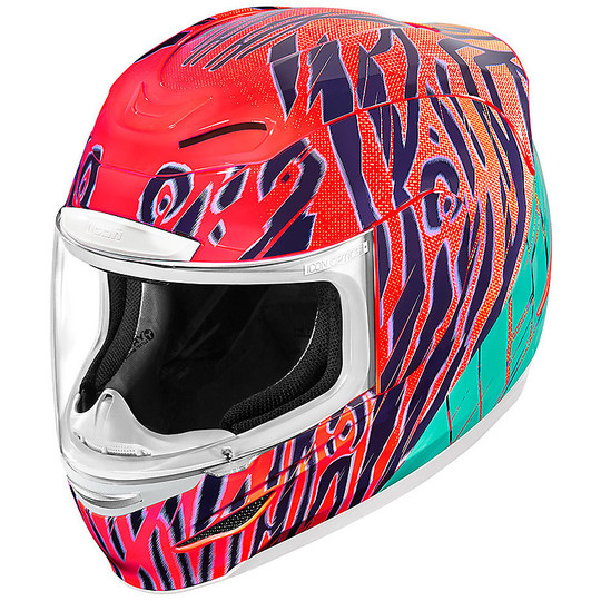 Integral Motorcycle Helmet Icon AIRMADA Wildchild Orange