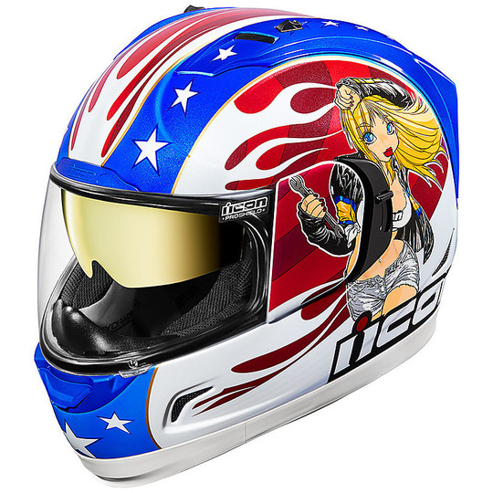 Integral Motorcycle Helmet Icon ALLIANCE GT DC18 Glory Limited Edition
