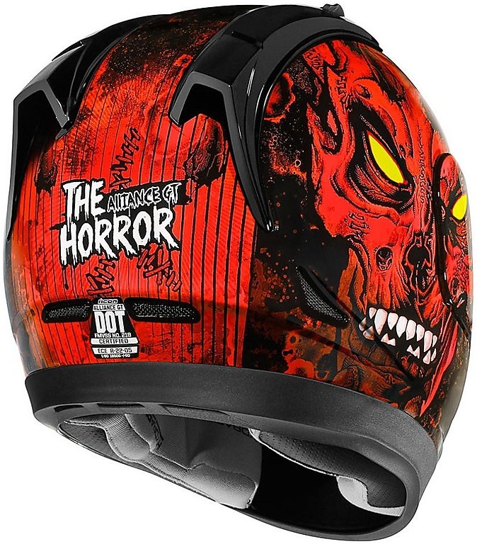 Integral Motorcycle Helmet Icon Alliance GT The Red Horror