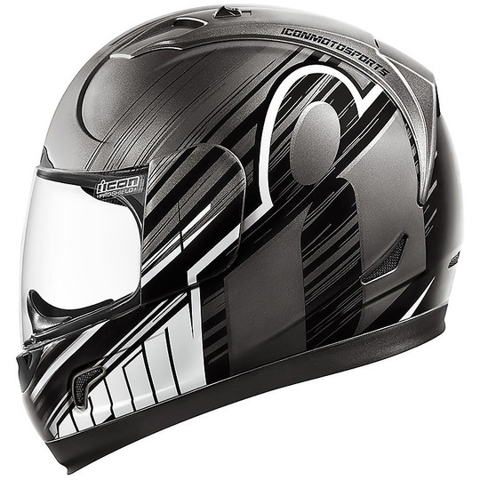 Integral Motorcycle Helmet Icon ALLIANCE Overlord Black