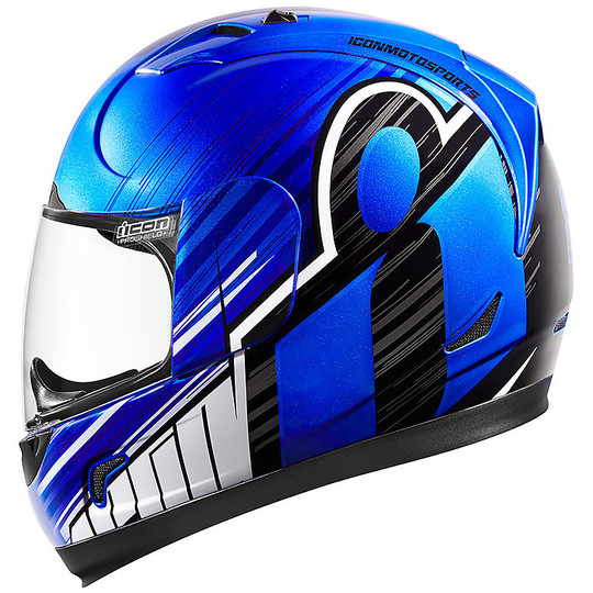 Integral Motorcycle Helmet Icon ALLIANCE Overlord Blue