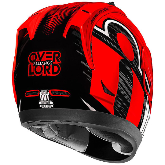 Integral Motorcycle Helmet Icon ALLIANCE Overlord Red