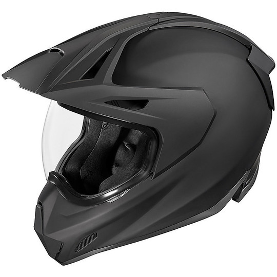 Integral Motorcycle Helmet Icon VARIANT PRO Rubatone Black