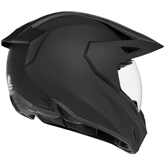 Integral Motorcycle Helmet Icon VARIANT PRO Rubatone Black