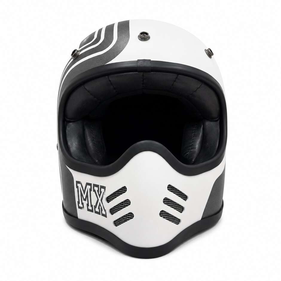 Integral Motorcycle Helmet in 70's Style Fiber Premier MX BTR 817 BM matt