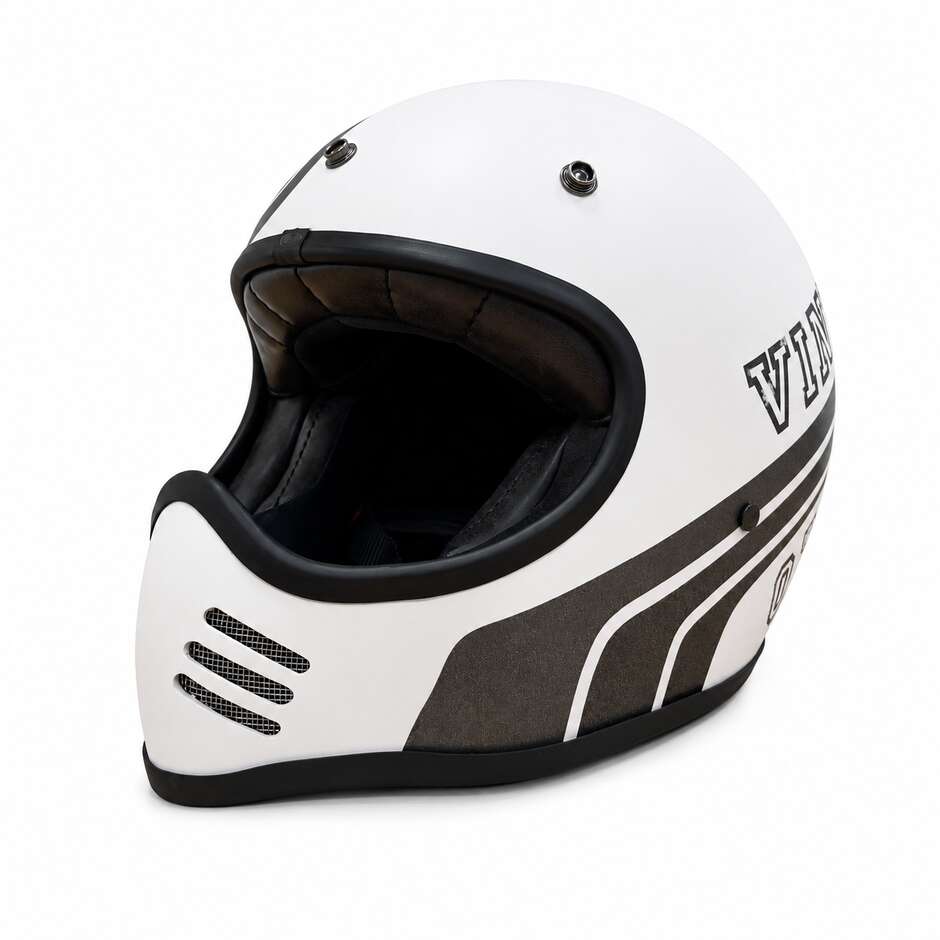 Integral Motorcycle Helmet in 70's Style Fiber Premier MX BTR 817 BM matt