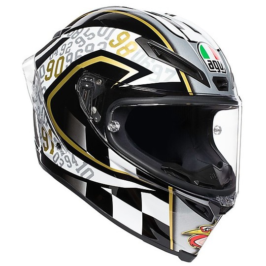 Integral Motorcycle Helmet in AGV Fiber CORSA R Replica CAPIREX