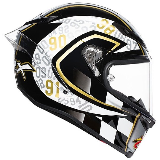 Integral Motorcycle Helmet in AGV Fiber CORSA R Replica CAPIREX