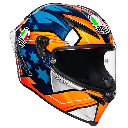 Integral Motorcycle Helmet in AGV Fiber CORSA R Replica MILLER 2018