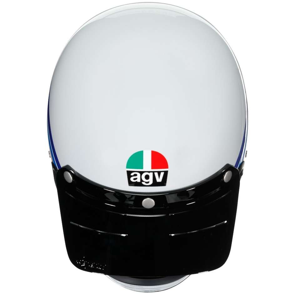 Integral Motorcycle Helmet In Agv Fiber X101 DAKAR 87 Red Blue