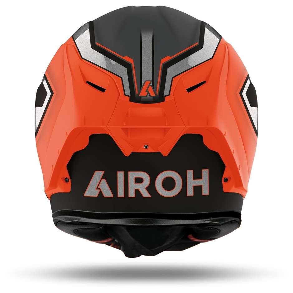 Integral Motorcycle Helmet in Airoh Fiber GP550 S Rush Matt Fluo Orange