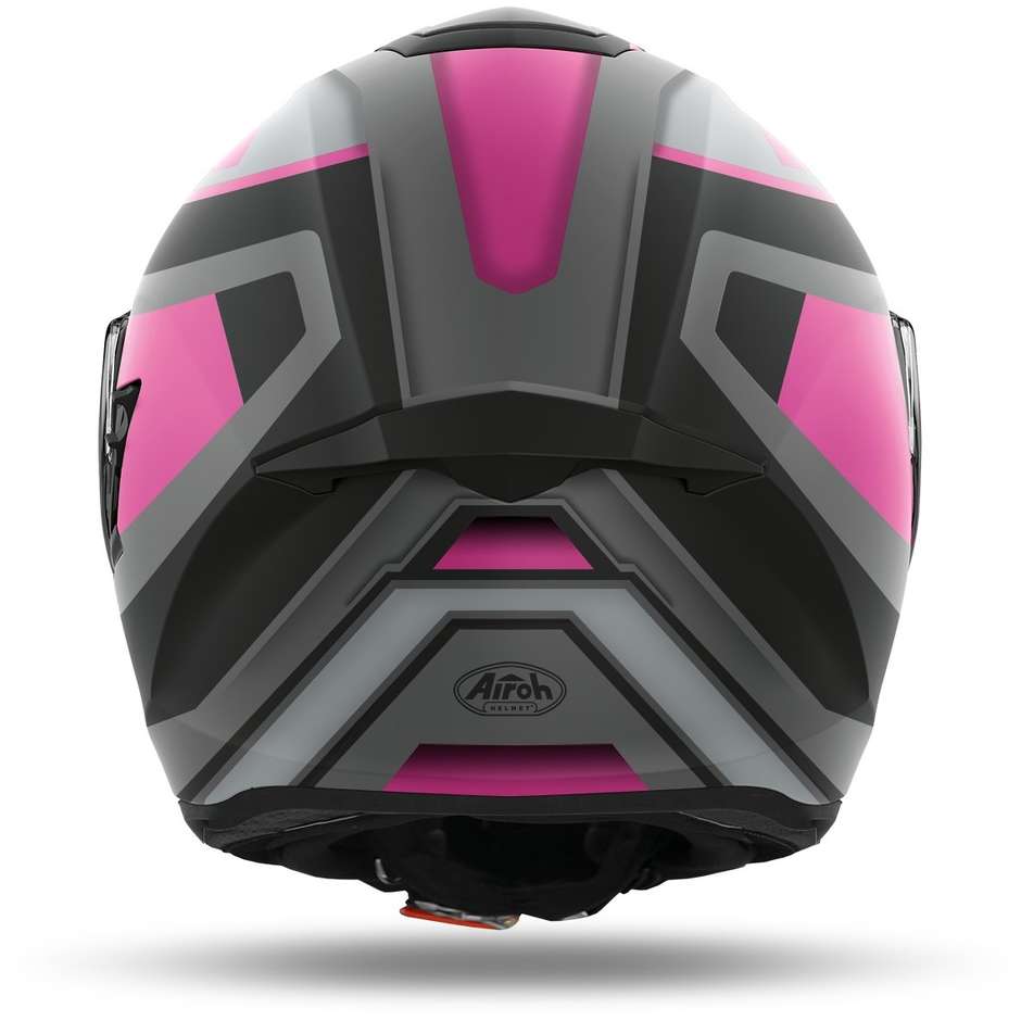 Integral Motorcycle Helmet in Airoh Fiber ST 501 Square Matt Pink