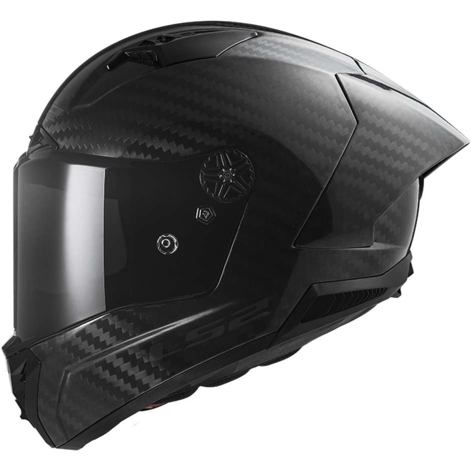Integral Motorcycle Helmet In Carbon 9k Ls2 FF805 THUNDER C GP AERO Matt Carbon -06