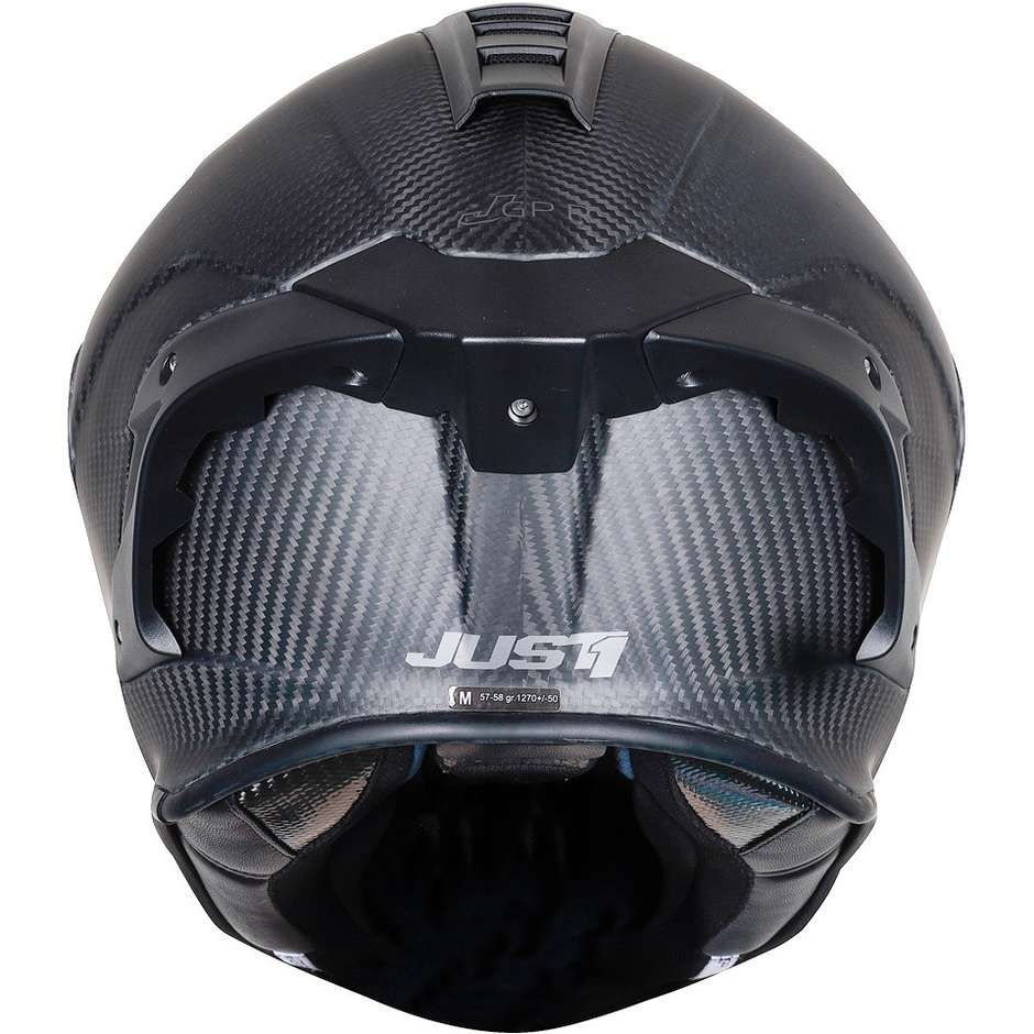 Integral Motorcycle Helmet In Carbon Just1 J-GPR SOLID Carbon Matt