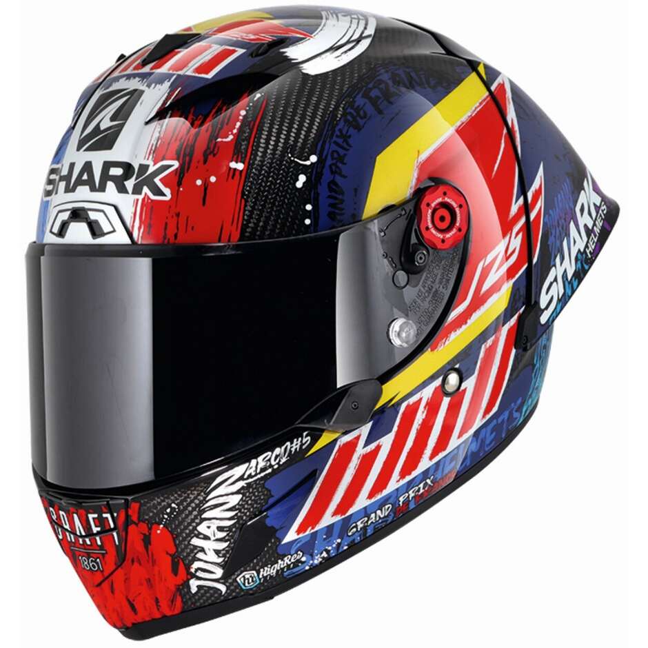 Integral Motorcycle Helmet in Carbon RACE-R PRO GP REPLICA ZARCO CHAKRA Carbon Purple Blue