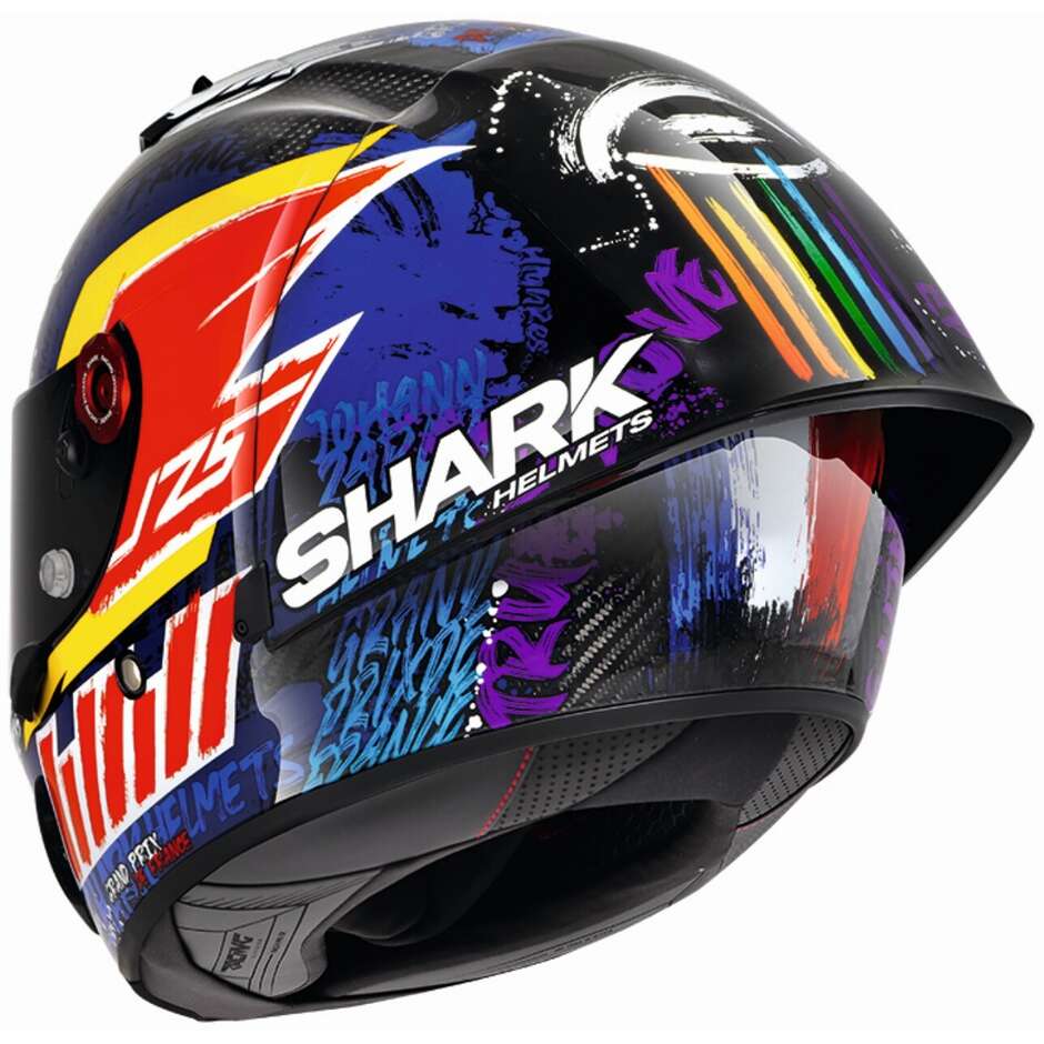 Integral Motorcycle Helmet in Carbon RACE-R PRO GP REPLICA ZARCO CHAKRA Carbon Purple Blue