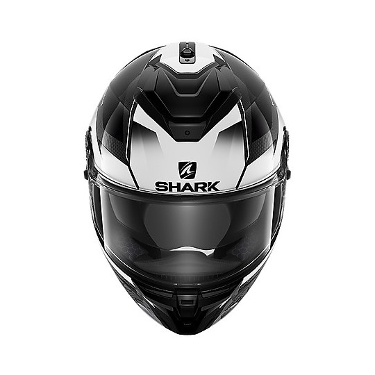 Integral Motorcycle Helmet in Carbon Shark SPARTAN GT CARBON Shestter Black White