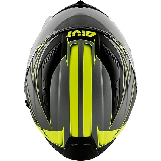 Integral Motorcycle Helmet in Fiber Givi 40.5 X-FIBER GP Black Matt Yellow