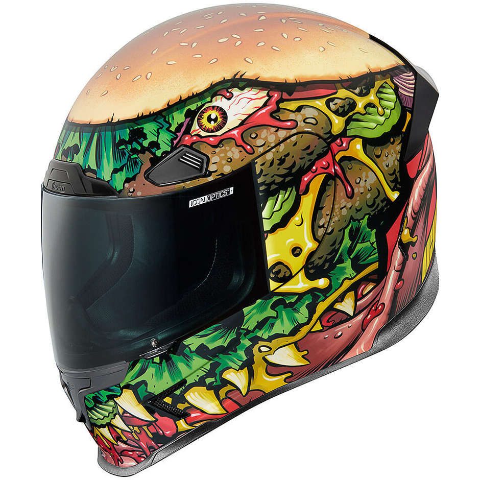 Integral Motorcycle Helmet In Fiber Icon AIRFRAME PRO FastFood