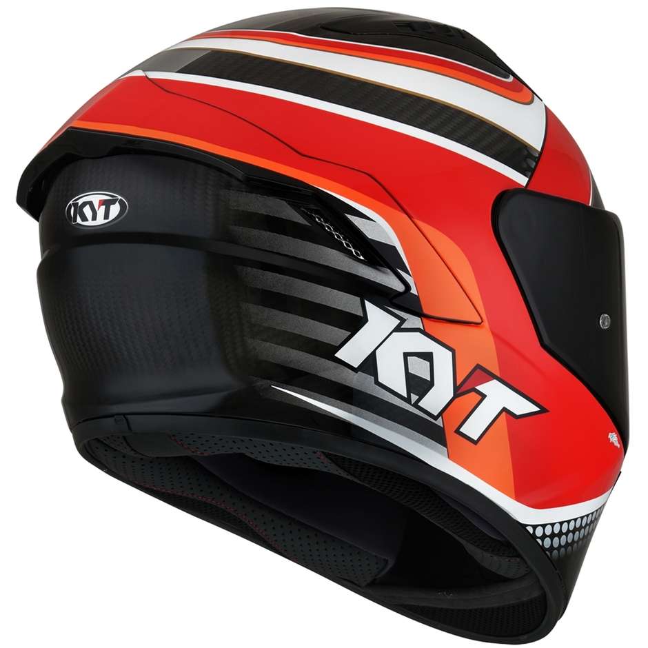 Integral Motorcycle Helmet in Fiber KYT NX RACE PIRRO REPLICA CARBON