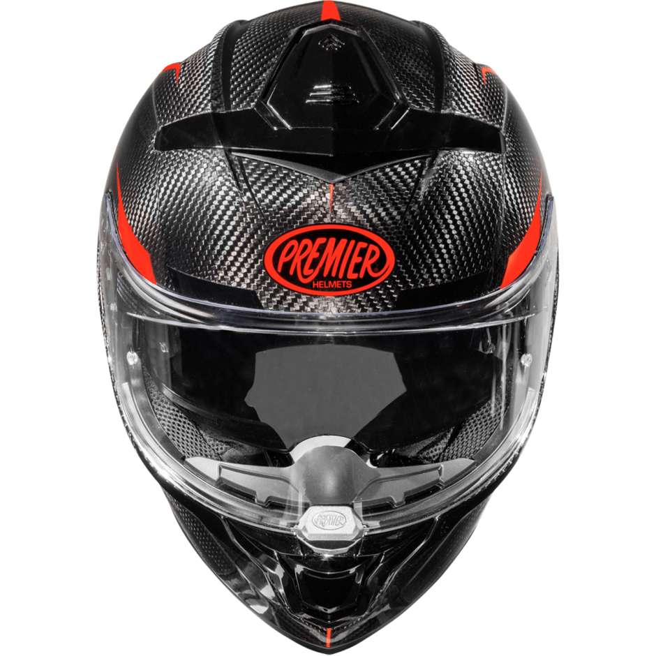 Integral Motorcycle Helmet in Premier Carbon DEVIL CARBON ST2 Red