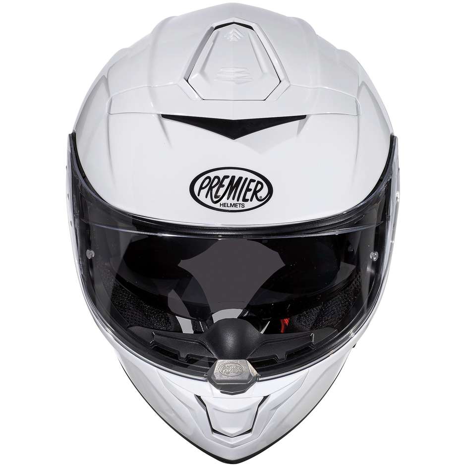 Integral Motorcycle Helmet In Premier Fiber DEVIL U8 Glossy White