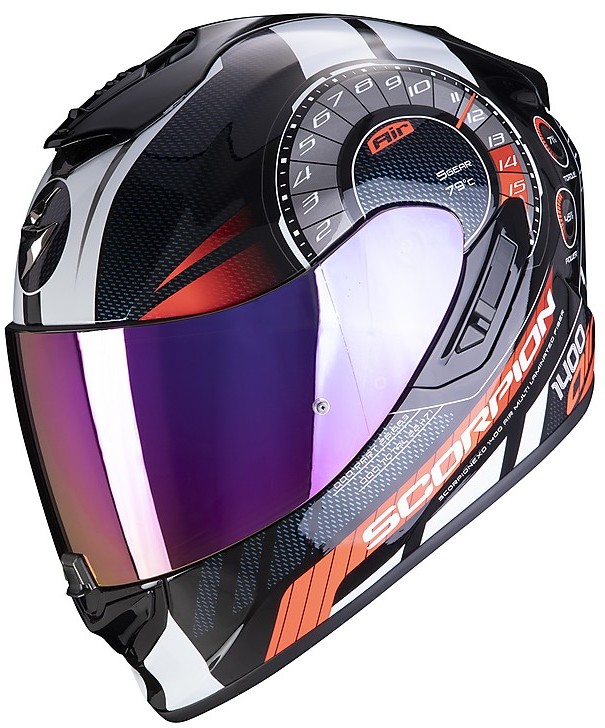 Scorpion EXO 1400 Torque Full Face Motorcycle Helmet Blue 