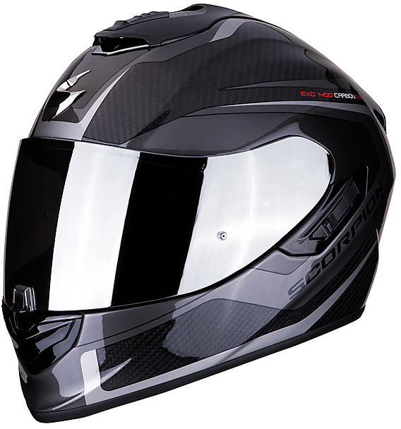 Integral Motorcycle Helmet in Scorpion Fiber EXO 1400 Carbon Air ESPRIT ...