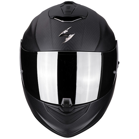 Integral Motorcycle Helmet in Scorpion Fiber EXO 1400 Carbon Air SOLID Matt Black