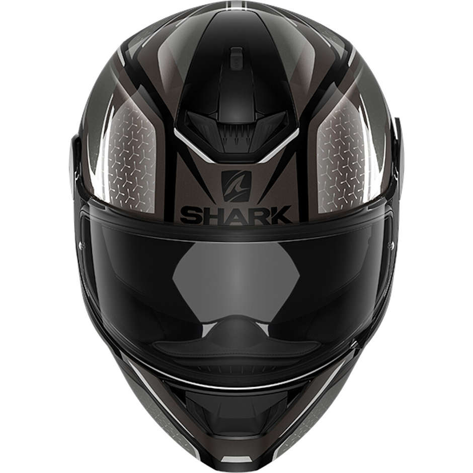 Integral Motorcycle Helmet In Shark D-SKWAL 2 DAVEN Black Anthracite Gray