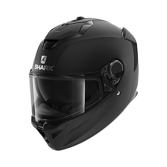 Integral Motorcycle Helmet in Shark Fiber SPARTAN GT Blank Glossy Black