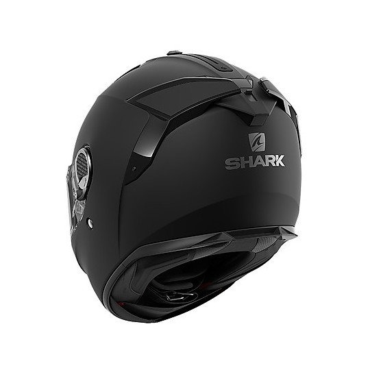 Integral Motorcycle Helmet in Shark Fiber SPARTAN GT Blank Glossy Black
