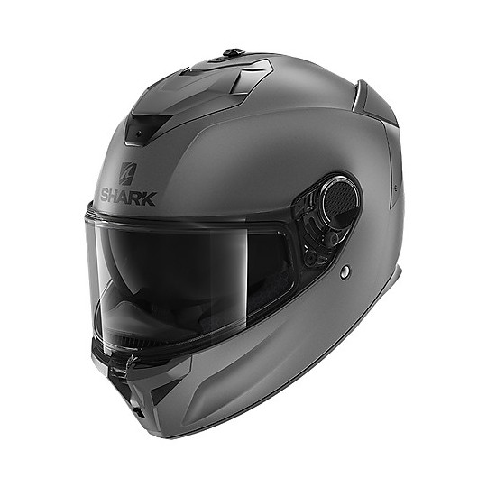 Integral Motorcycle Helmet in Shark Fiber SPARTAN GT Blank Matt Anthracite Matt