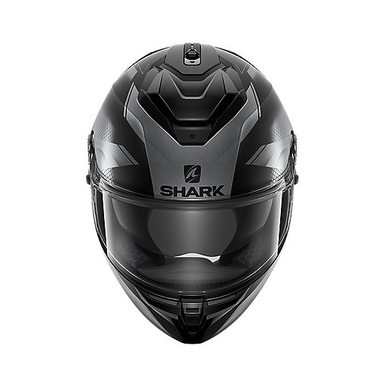 Integral Motorcycle Helmet in Shark Fiber SPARTAN GT Elgen Mat Black Anthracite Matt