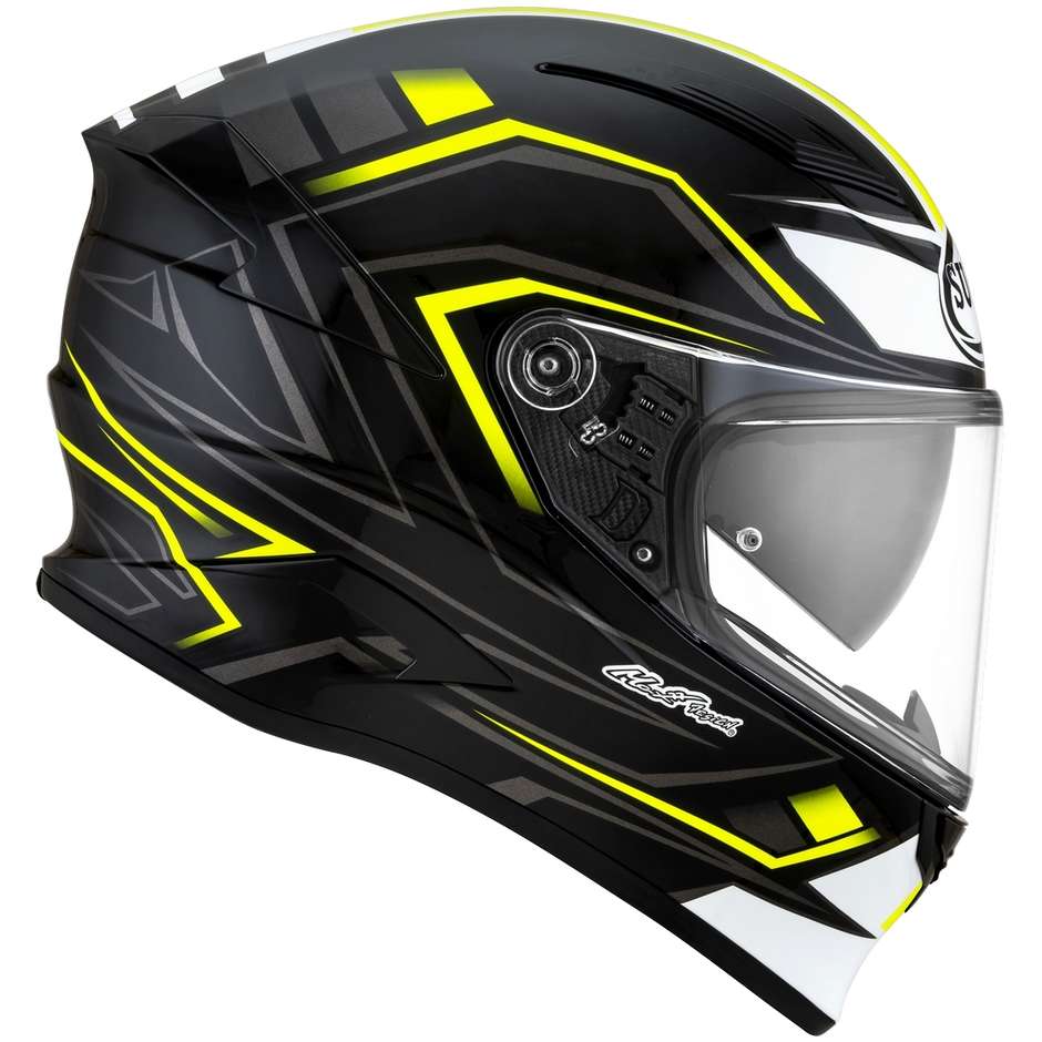 Integral Motorcycle Helmet in Suomy Fiber SPEEDSTAR GLOW Yellow