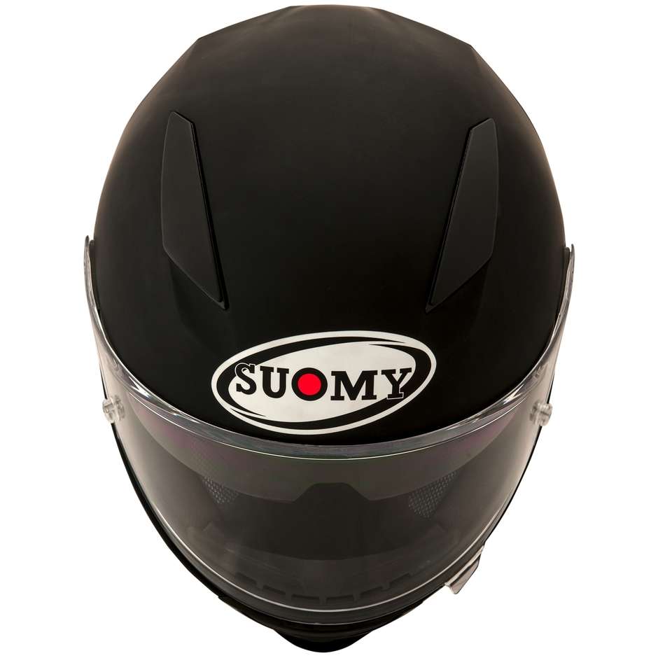 Integral Motorcycle Helmet in Suomy Fiber SPEEDSTAR PLAIN Matt Black