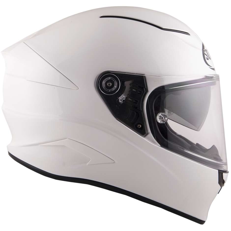 Integral Motorcycle Helmet in Suomy Fiber SPEEDSTAR PLAIN White