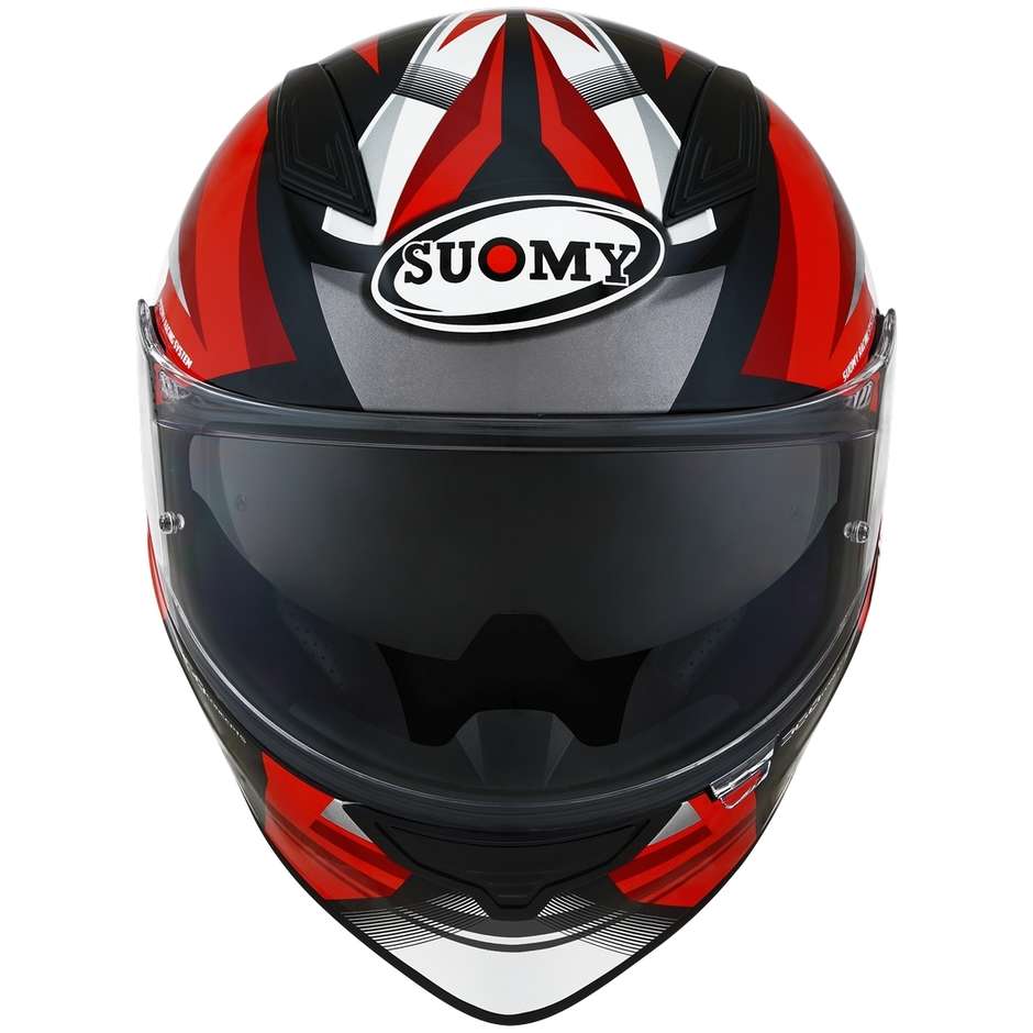 Integral Motorcycle Helmet in Suomy Fiber SPEEDSTAR RAPID Red