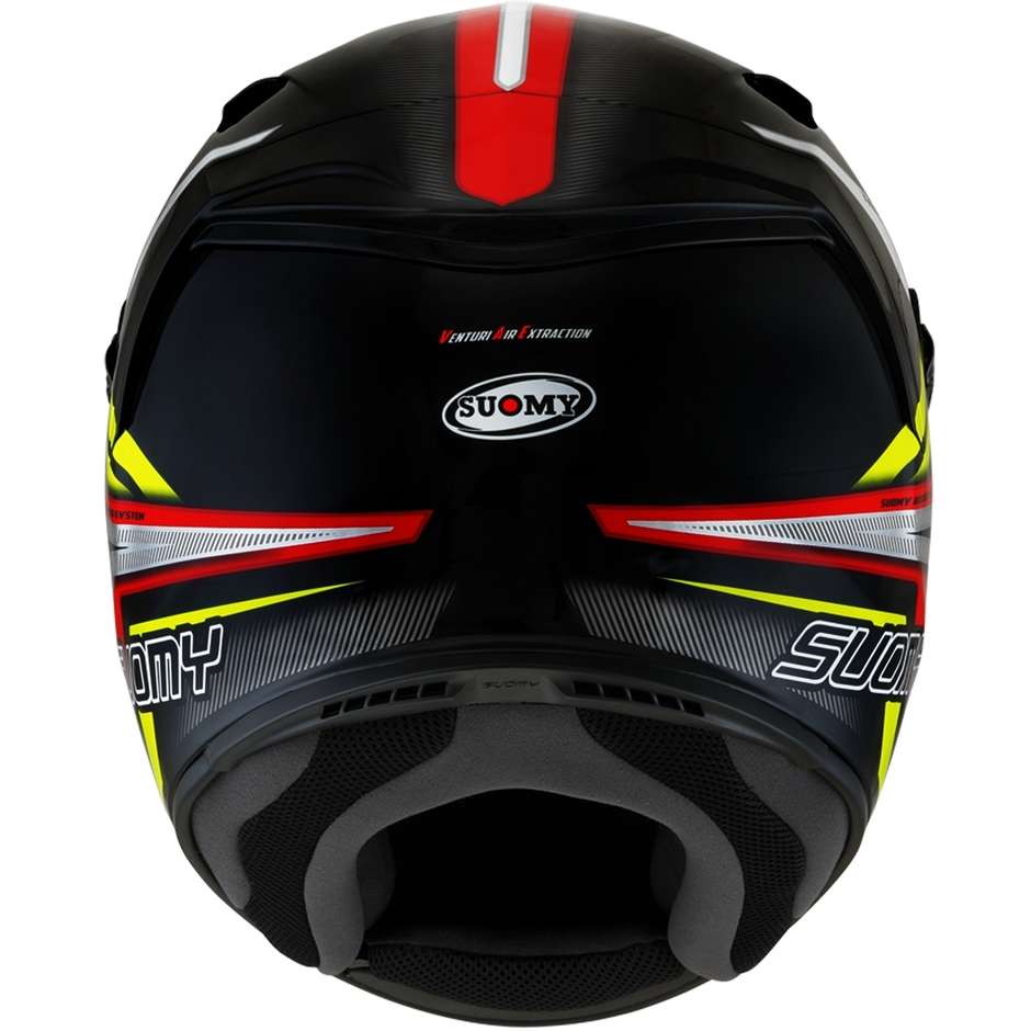 Integral Motorcycle Helmet in Suomy Fiber SR-SPORT ATTRACTION Red Yellow