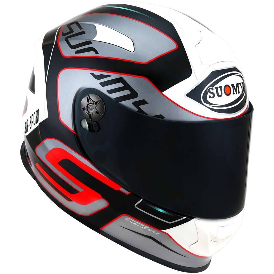 Integral Motorcycle Helmet in Suomy Fiber SR-SPORT AXIAL Red