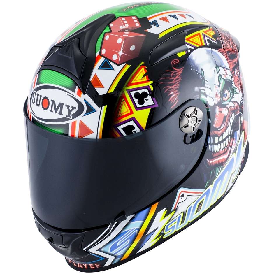 Integral Motorcycle Helmet in Suomy Fiber SR-SPORT GAMBLE TOP Player