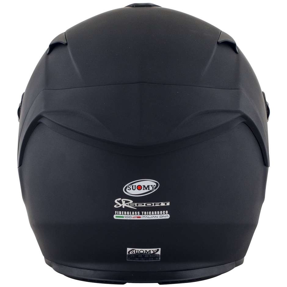 Integral Motorcycle Helmet in Suomy SR-SPORT PLAIN Fiber Black