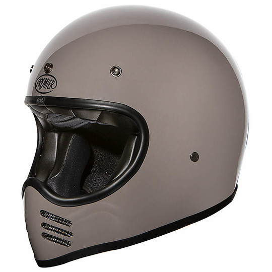 Integral Motorcycle Helmet in Vintage Cross Premier MX U17 Glossy Fiber