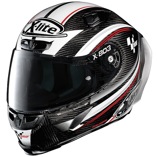 Integral Motorcycle Helmet in X-Lite Carbon X-803 RS Ultra Carbon MOTO GP 011 Official Glossy