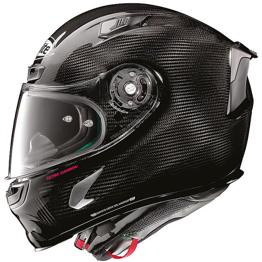 Integral Motorcycle Helmet in X-Lite Carbon X-803 Ultra Carbon CAESAR 062 Yellow Red